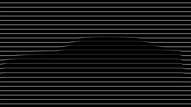 White horizontal lines on black